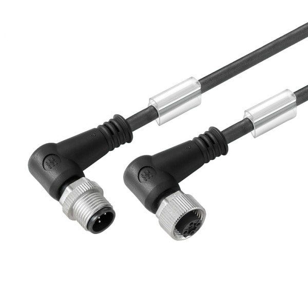 WEIDMÜLLER - Verbindungsleitung M12/M12,Stift/Buchse gew.,3m,4P,PUR