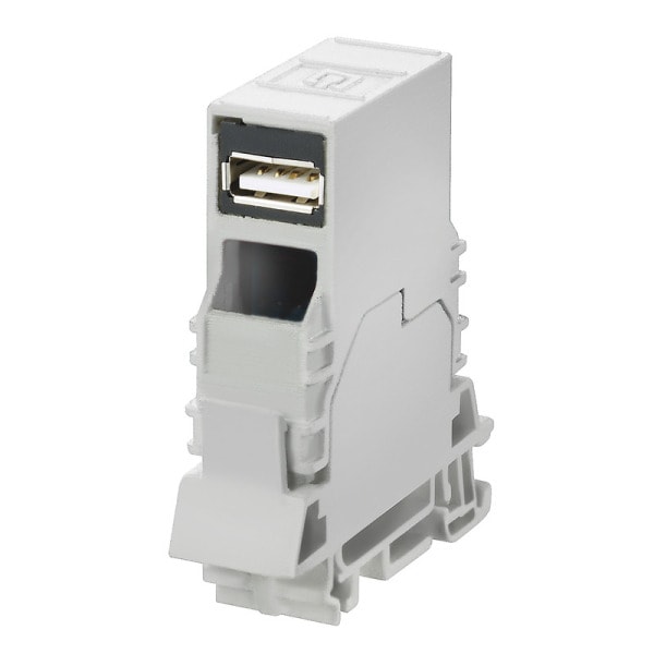 WEIDMÜLLER - Durchführungssteckverbindung USB, IP20, Anschluss 1: USB A, Anschluss 2: USB A