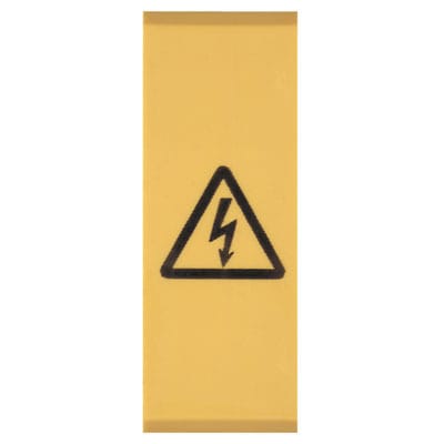 WEIDMÜLLER - Klemmenmarkierung, Raster 18mm, Aufgedruckte Zeichen: Symbole, gelb