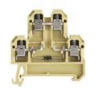 WEIDMÜLLER - Bauelement-Reihenklemme, Schraubanschl, 4mm², 380V, 10A, TS35, beige/gelb