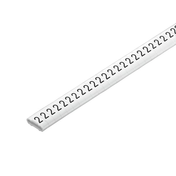 WEIDMÜLLER - Leitermarkierer, 4-10mm, 4x7mm, Zahlen 2, PVC, weiß
