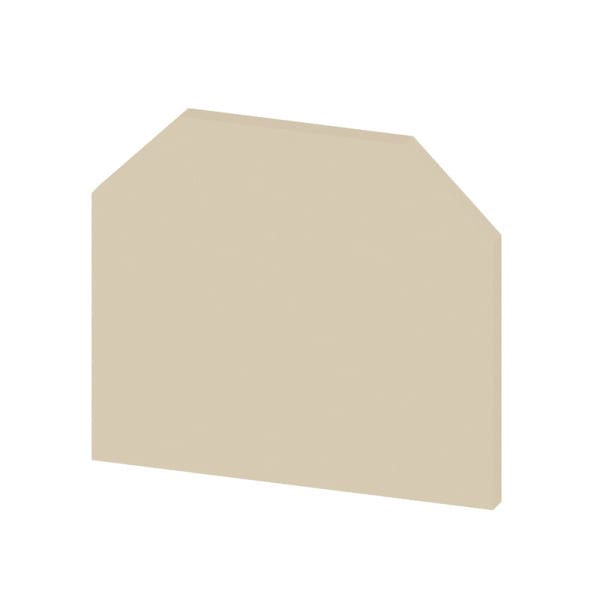 WEIDMÜLLER - Abschlussplatte, 50 mm x 3 mm, beige