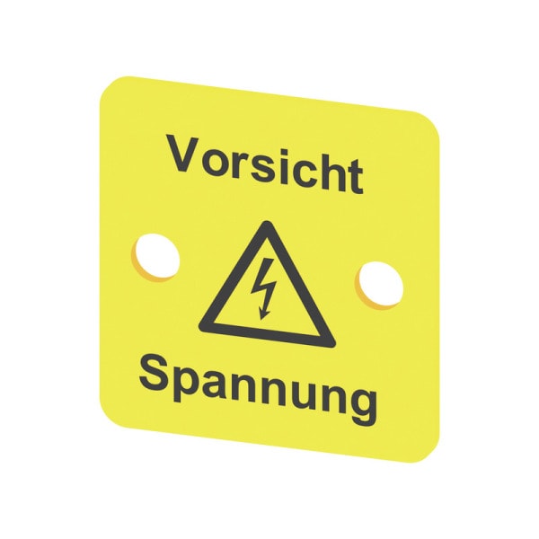 WEIDMÜLLER - Klemmenabdeckung, PVC, gelb, H:25mm, B:24mm, T:1mm