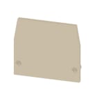 WEIDMÜLLER - Abschlussplatte, 22.5 mm x 1.5 mm, beige