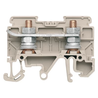 WEIDMÜLLER - Bolzenklemme, Schraubanschl, 16mm², 800V, 76A, M 5, TS 32, TS 35, dunkelbeige