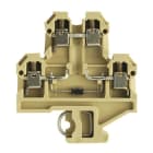 WEIDMÜLLER - Bauelement-Reihenklemme, Schraubanschl, 4mm², 380V, 10A, TS32, beige/gelb