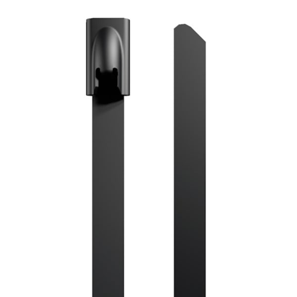 WEIDMÜLLER - Kabelbinder, 4.6mm, Edelstahl, Polyester beschichtet, 445 N, schwarz