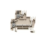 WEIDMÜLLER - Mehrstock-Reihenklemme, Schraubanschl, 2.5mm², 250V, 16.5A, dunkelbeige