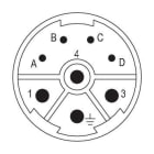 WEIDMÜLLER - Sensor-Aktor-Einsatz Stift, Crimpanschl, M23, Pole:8