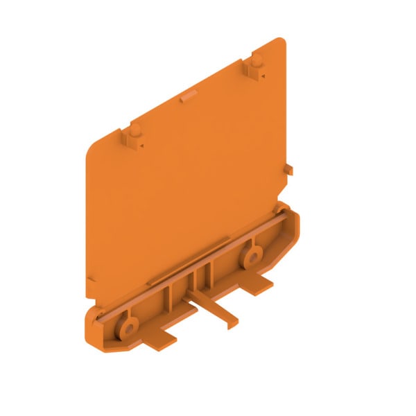 WEIDMÜLLER - Abschlussplatte, RS 100 orange, Abschlussplatte, Breite: 27.2mm