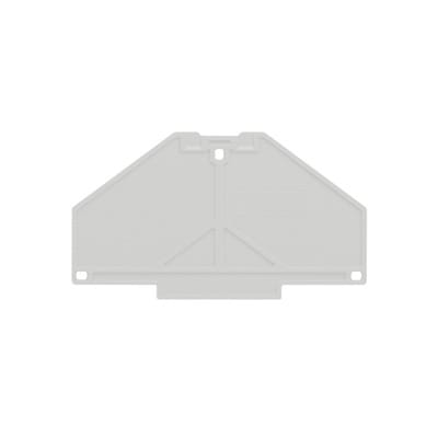 WEIDMÜLLER - Abschlussplatte, 70 mm x 3 mm, grau