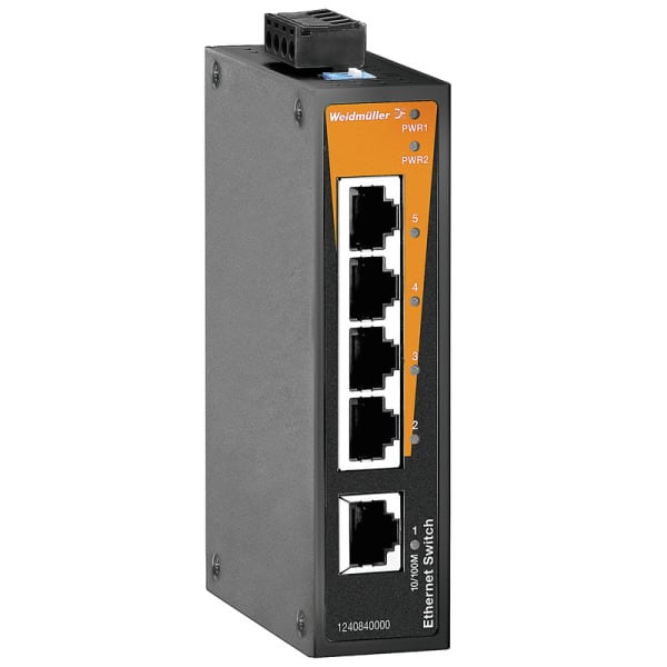 WEIDMÜLLER - Netzwerk Switch unmanaged, Fast Ethernet,Ports:5xRJ45