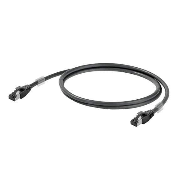 WEIDMÜLLER - Patchkabel, RJ45 IP20, RJ45 IP20, Cat.6A/ClassEA, LSZH, schwarz, 25m