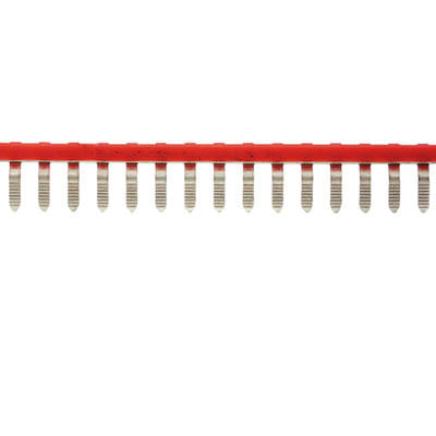 WEIDMÜLLER - Querverbinder, geschraubt, Pole:50, Raster 6.2mm, Isoliert, rot