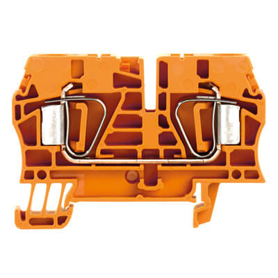 WEIDMÜLLER - Durchgangs-Reihenklemme, Zugfederanschluss, 6mm², 800V, 41A, orange
