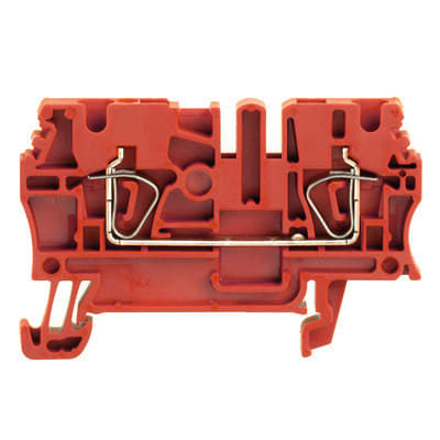 WEIDMÜLLER - Durchgangs-Reihenklemme, Zugfederanschluss, 2.5mm², 800V, 24A, rot