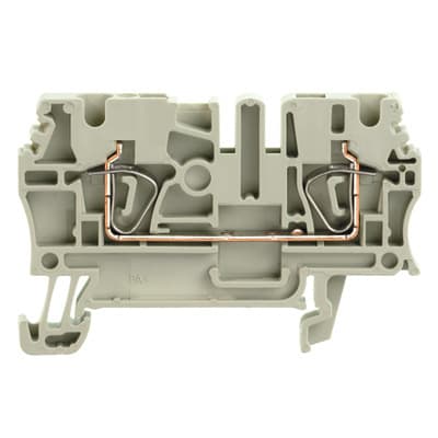 WEIDMÜLLER - Durchgangs-Reihenklemme, Zugfederanschluss, 2.5mm², 800V, 24A, grau
