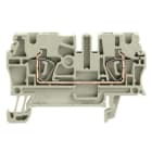 WEIDMÜLLER - Durchgangs-Reihenklemme, Zugfederanschluss, 2.5mm², 800V, 24A, grau