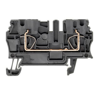 WEIDMÜLLER - Durchgangs-Reihenklemme, Zugfederanschluss, 2.5mm², 800V, 24A, schwarz
