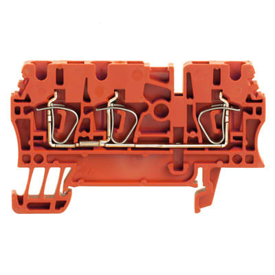 WEIDMÜLLER - Durchgangs-Reihenklemme, Zugfederanschluss, 2.5mm², 800V, 24A, rot
