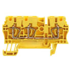 WEIDMÜLLER - Durchgangs-Reihenklemme, Zugfederanschluss, 2.5mm², 800V, 24A, gelb