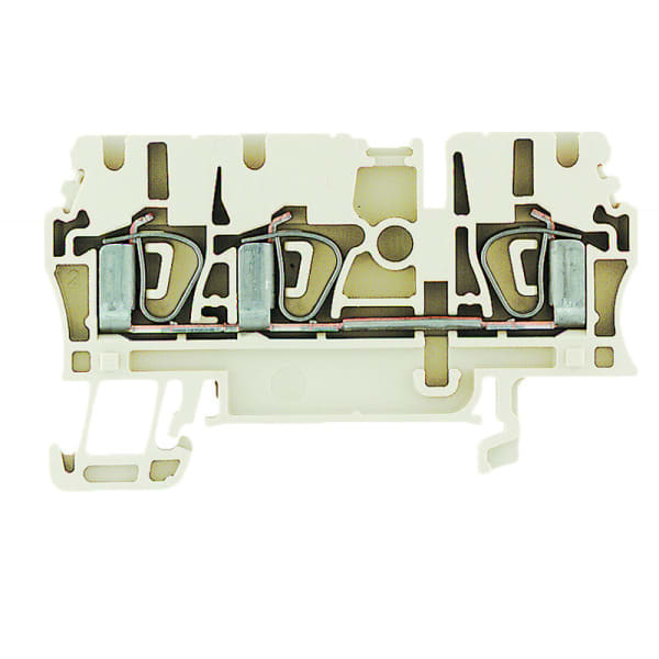 WEIDMÜLLER - Durchgangs-Reihenklemme, Zugfederanschluss, 2.5mm², 800V, 24A, weiß