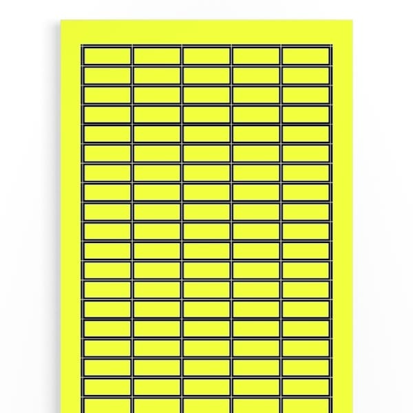 WEIDMÜLLER - Gerätemarkierung, selbstklebend, Pagetab, 28mm, Neutral, acrylbeschichtet, gelb
