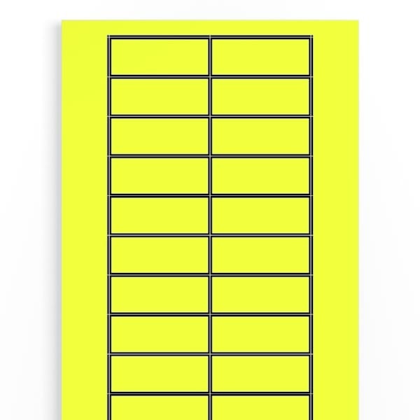WEIDMÜLLER - Gerätemarkierung, selbstklebend, Pagetab, 56mm, Neutral, acrylbeschichtet, gelb
