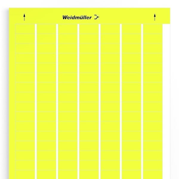WEIDMÜLLER - Gerätemarkierung, selbstklebend, 25.4mm, Polyester, PVC frei, gelb