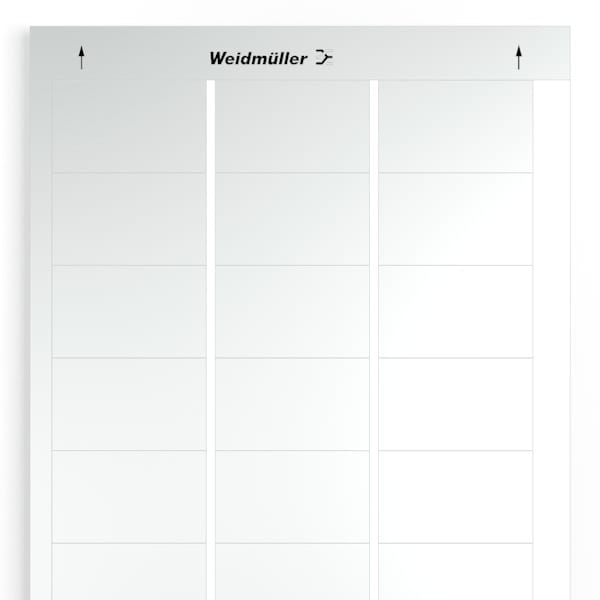 WEIDMÜLLER - Gerätemarkierung, selbstklebend, 60mm, Polyester, PVC frei, silber