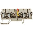 WEIDMÜLLER - Durchgangs-Reihenklemme, Zugfederanschluss, 2.5mm², 24V, 0.05A, dunkelbeige