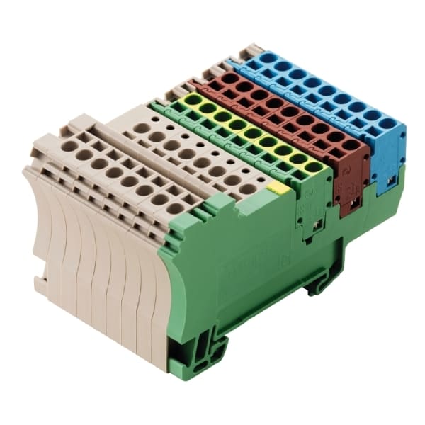 WEIDMÜLLER - Initiator-, Aktor-Reihenklemme, Zugfederanschl, 1.5mm², 250V, 17.5A