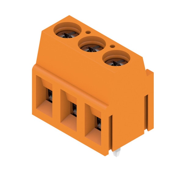 WEIDMÜLLER - Leiterplattenklemme, 5.00mm, Polzahl:3, Abgang: 90°, Zugbügelanschluss