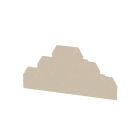 WEIDMÜLLER - Abschlussplatte, 119.2 mm x 1.5 mm, dunkelbeige