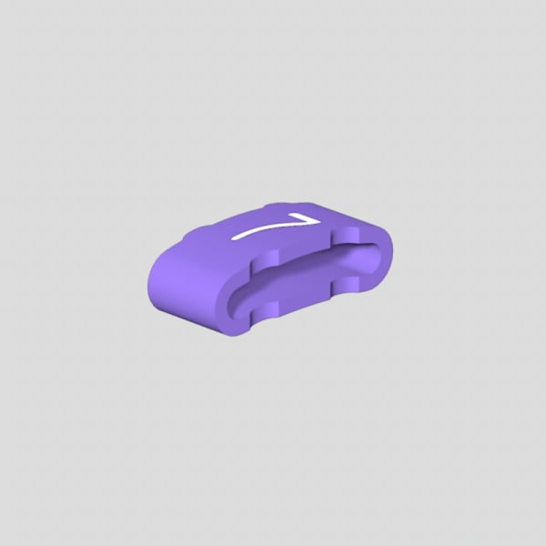 WEIDMÜLLER - Kabelmarkierer, 10-317mm, 4x11.3mm, Zahlen 7, PVC, violett