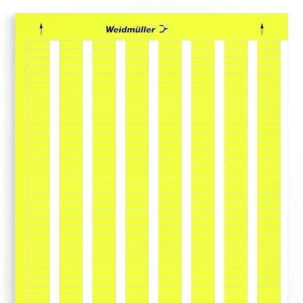 WEIDMÜLLER - Gerätemarkierung, selbstklebend, 18mm, Polyester, PVC frei, gelb