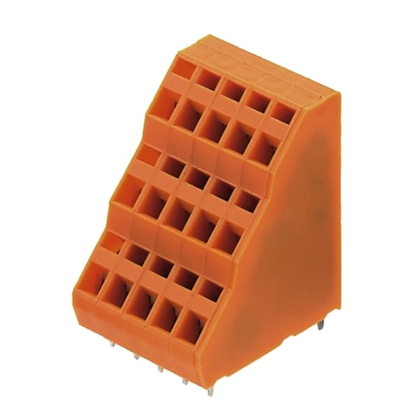 WEIDMÜLLER - Leiterplattenklemme, 5.08mm, Polzahl:12, Abgang: 135°, Zugfederanschluss
