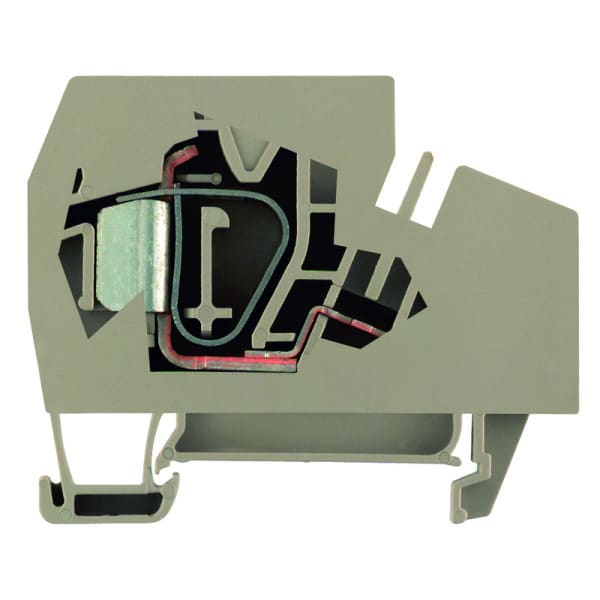 WEIDMÜLLER - Einspeiseklemme, Zugfederanschluss, 16mm², 800V, 76A, TS 35, dunkelbeige