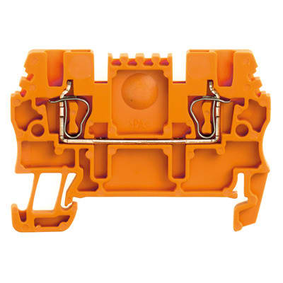 WEIDMÜLLER - Durchgangs-Reihenklemme, Zugfederanschluss, 1.5mm², 500V, 17.5A, orange