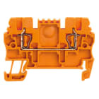 WEIDMÜLLER - Durchgangs-Reihenklemme, Zugfederanschluss, 1.5mm², 500V, 17.5A, orange