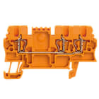 WEIDMÜLLER - Durchgangs-Reihenklemme, Zugfederanschluss, 1.5mm², 500V, 17.5A, orange