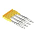 WEIDMÜLLER - Querverbinder, gesteckt, Pole:4, Raster 3.5mm, Isoliert, 17.5A, gelb