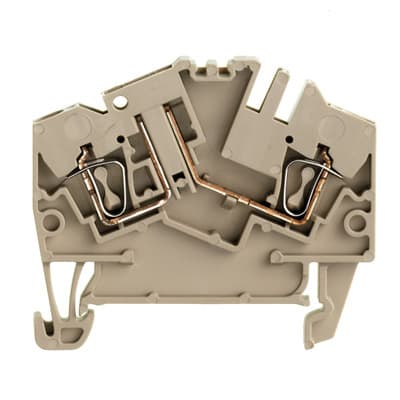 WEIDMÜLLER - Prüftrenn-Reihenklemme ZTR, Zugfeder, 2.5mm², 400V, 10A, dunkelbeige