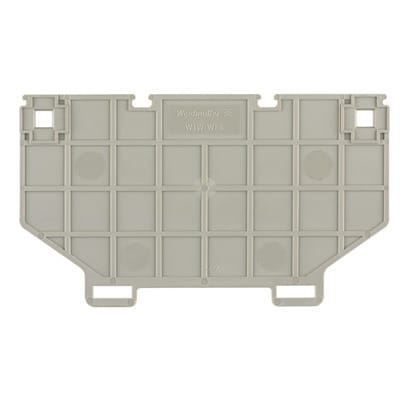 WEIDMÜLLER - Trennwand (Klemmen), Abschluss- und Zwischenplatte, 101.8x58.45mm, dunkelbeige
