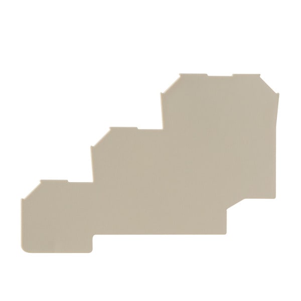 WEIDMÜLLER - Abschlussplatte (Klemmen), 65.65x1.5mm, dunkelbeige