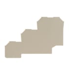 WEIDMÜLLER - Abschlussplatte (Klemmen), 65.65x1.5mm, dunkelbeige