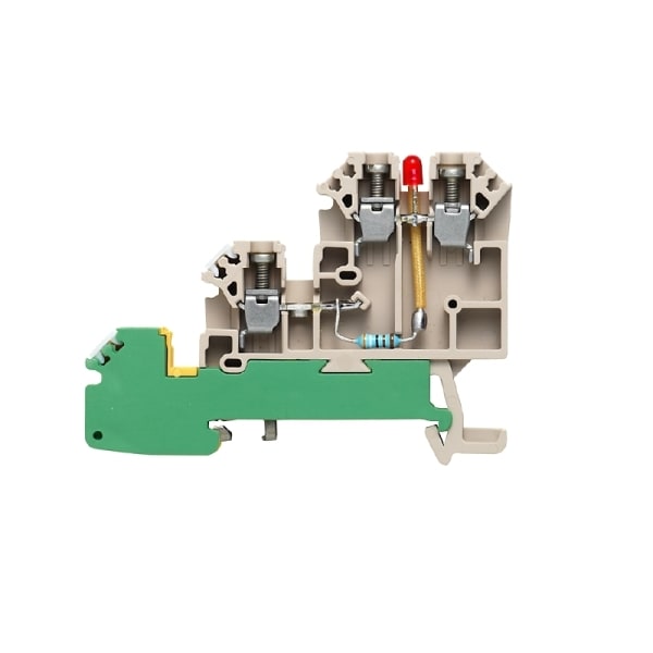 WEIDMÜLLER - Initiator-, Aktor-Reihenklemme, Schraubanschl, 2.5mm², 30 V, 17.5A, dunkelbeige