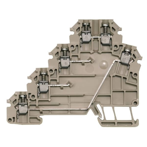 WEIDMÜLLER - Initiator-, Aktor-Reihenklemme, Schraubanschl, 1.5mm², 250, 17.5A, dunkelbeige
