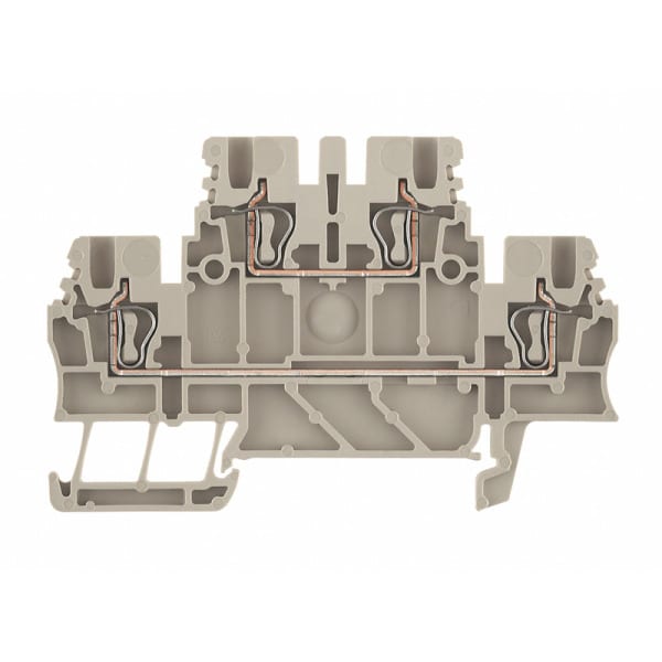 WEIDMÜLLER - Mehrstock-Reihenklemme, Zugfederanschluss, 1.5mm², 500V, 17.5A, dunkelbeige