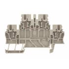 WEIDMÜLLER - Mehrstock-Reihenklemme, Zugfederanschluss, 1.5mm², 500V, 17.5A, dunkelbeige